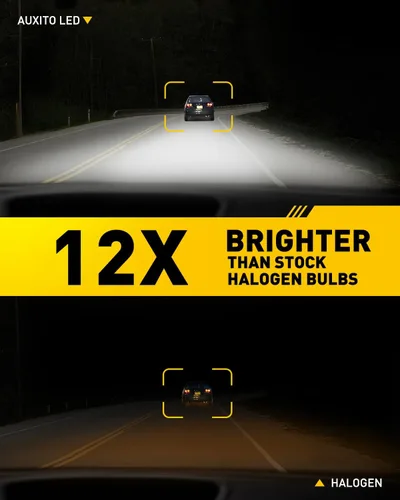 Miniatura 2 de AUXITO Bombillas LED H4 HeadIight 9003 HB2 de haz alto/bajo, 6500 K blanco frío, luces brillantes, Plug and Play, brillo elegante y futurista