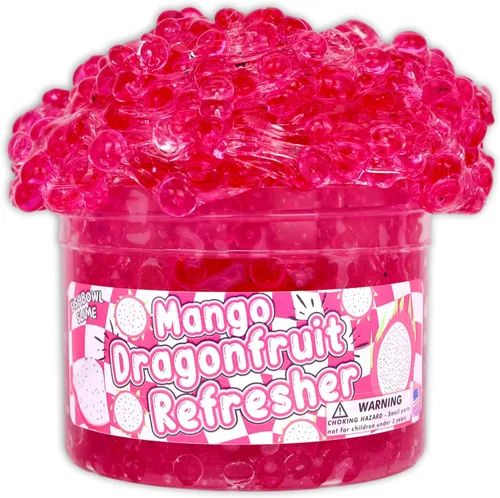 Miniatura 4 de Mango Dragonfruit Refresher (8 onzas) – Slime de cuentas de pecera – Hecho a mano en Estados Unidos – Dope Slimes Pink