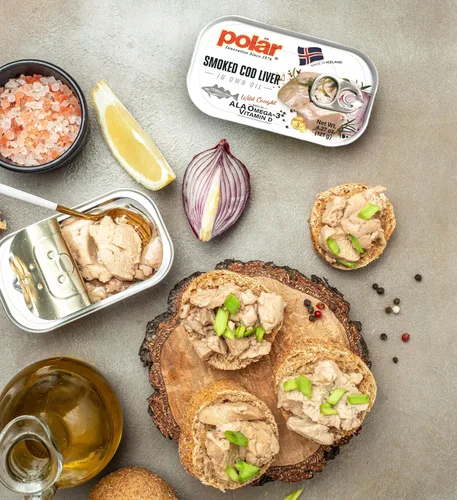 Miniatura 10 de MW Polar Hígado de bacalao ahumado en aceite, 4.27 onzas, capturado en la naturaleza, rico en omega-3, listo para comer, mariscos de alta calidad
