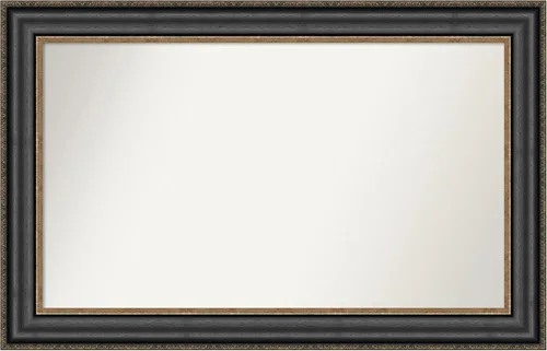 Miniatura 277 de Amanti Art Espejo personalizado, espejo de baño negro puente, espejo de pared o espejo de tocador de baño sobre el fregadero (26 x 26 pulgadas)