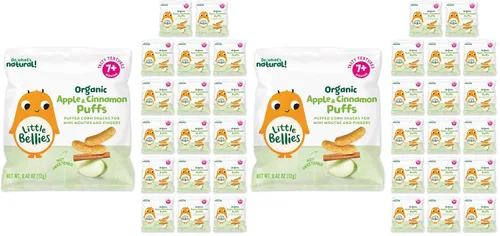 Miniatura 9 de Little Bellies Bocadillo orgánico de arándanos para bebés (paquete de 18 paquetes individuales de 0.42 onzas)