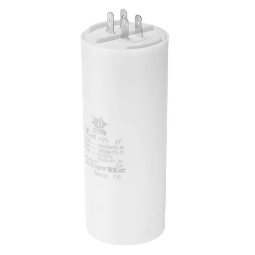 Miniatura 16 de PATIKIL CBB60 8uf Condensador de funcionamiento, AC 450V 4 pines 50/60Hz doble inserto cilindro inferior para aire acondicionado, bomba de agua