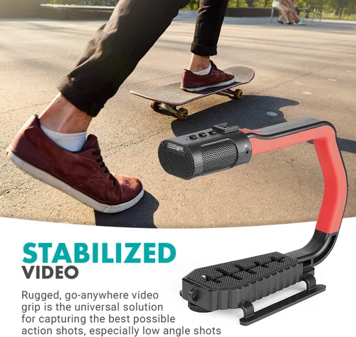 Miniatura 3 de Movo micrig Extreme Sport Edition – Mango de vídeo con micrófono estéreo integrados, Parabrisas, & Fisheye Lente para iPhone 5, 5 C, 5S, 6, 6s, 7