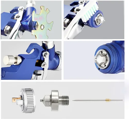 Miniatura 3 de ENDOZER Mini pistolas pulverizadoras HVLP de uso general para automóviles, pulverizador de pintura para detalles con boquilla de 1.0 mm, reparación