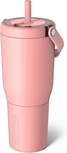 Miniatura 43 de BrüMate Resa - Vaso de viaje 100% a prueba de fugas de 25 onzas con asa y pajilla, popote SoftSip flexible, funda de silicona para mayor