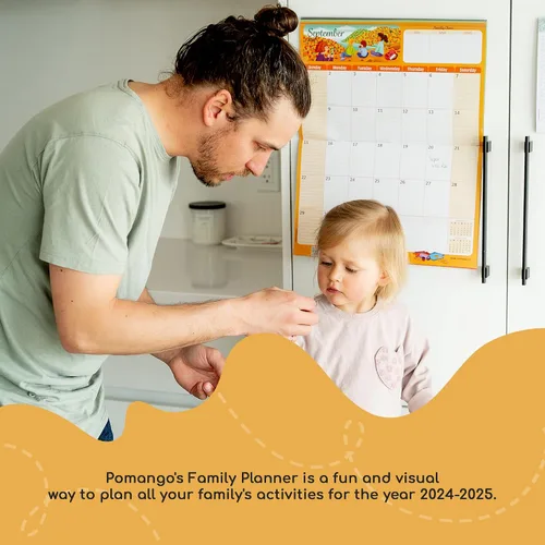 Miniatura 5 de POMANGO Calendario familiar 2026 en inglés Planificador familiar de 17 meses: agosto de 2025 a diciembre de 2026 15 x 19 pulgadas - Tira