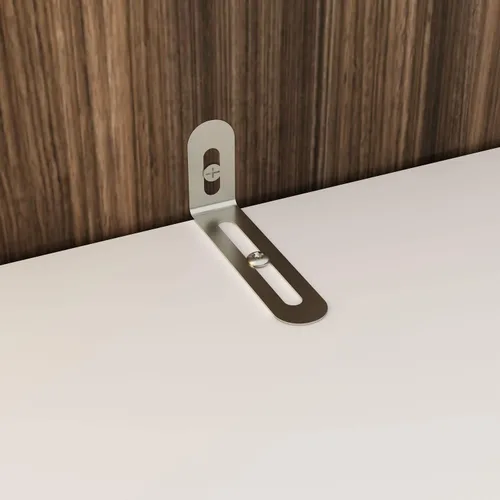 Miniatura 9 de Armario grande con 2 puertas de vidrio templado y 3 cajones, armario alto con barra para ropa, armarios de ropa estilo agitador, color blanco, 31.7