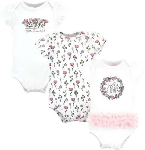 Miniatura 165 de Hudson Baby baby-girls Cotton Bodysuits 3-pack