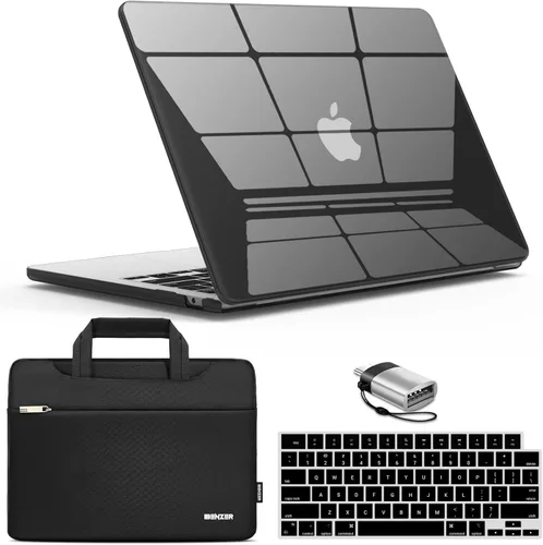 Miniatura 12 de IBENZER Compatible con estuche para MacBook Air de 13 pulgadas 2025 2024 2023 2022 M4 A3240 M3 A3113 M2 A2681, estuche rígido y funda con protector