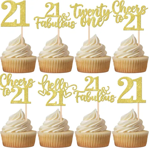 Miniatura 105 de 30 piezas de adornos para cupcakes de 12 cumpleaños feliz, brillantes doce, hola 12, felicitaciones a 12 años, adornos para cupcakes, 12