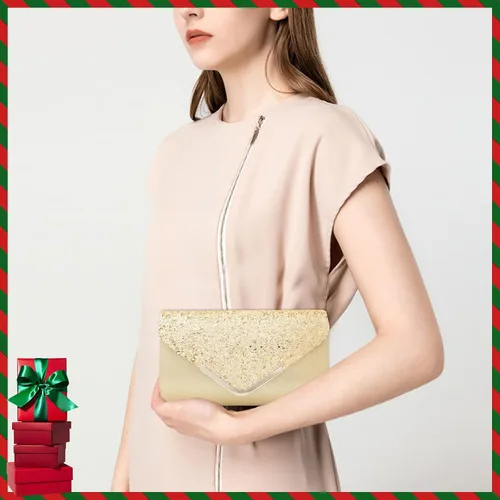Miniatura 5 de Bolso de mano de noche con lentejuelas para mujer, brillante, para boda, graduación, fiesta, novia, para mujer