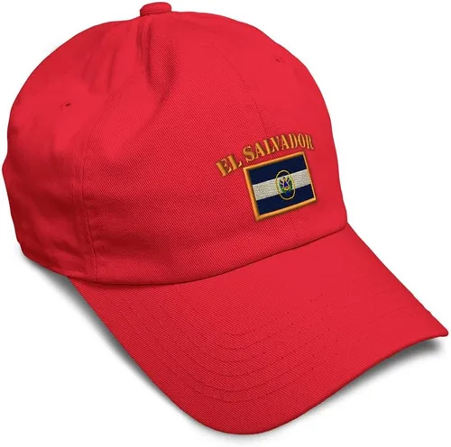Miniatura 32 de Speedy Pros Sombrero de béisbol suave bordado papá sombrero El Salvador bandera bordado hombres y señoras gorra de béisbol algodón