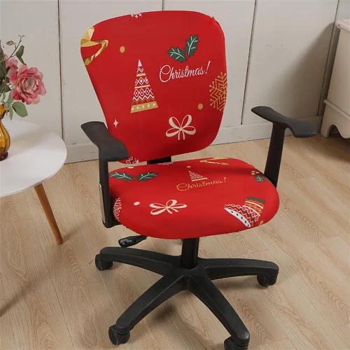 Miniatura 16 de Jinzio Funda para silla de oficina de computadora, tela protectora dividida y elástica, de poliéster, universal, para escritorio, para silla