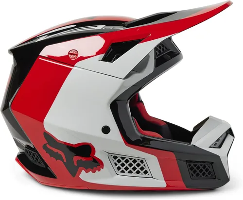 Miniatura 3 de Fox Racing Casco Unisex V3 RS para Motocross y Bicicleta de Tierra, Negro/Blanco/Naranja, Pequeño