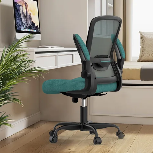 Miniatura 3 de Mimoglad Silla de Oficina, Silla de Escritorio Ergonómica con Soporte Lumbar Ajustable, Silla de Computadora de Malla de Respaldo Alto con Verde