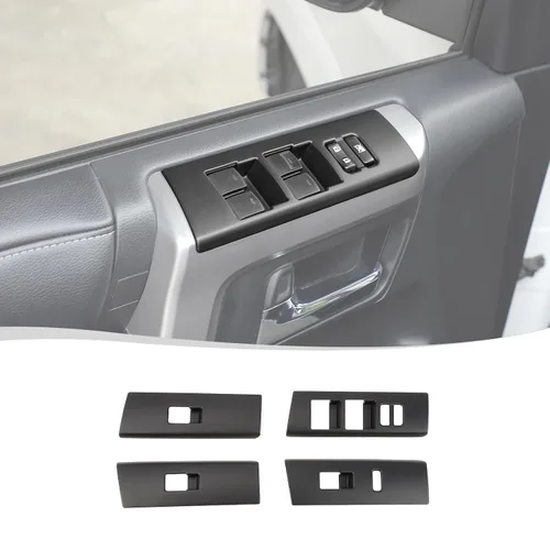 Miniatura 10 de Voodonala Panel de interruptores de ventana para Toyota 4Runner 2010-2024, cubierta de panel de manija lateral compatible con Toyota 4Runner SUV