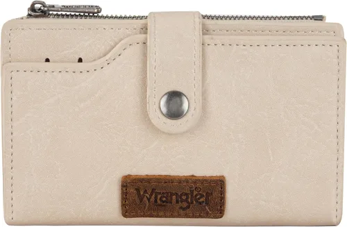 Miniatura 30 de Wrangler - Billetera para mujer con tarjetero plegable, cierre y ventana para identificación