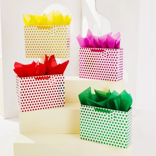 Miniatura 2 de Bobobag Paquete de 4 bolsas de regalo extragrandes de 16.5 pulgadas con papel de seda para el día de la madre, regalos de cumpleaños