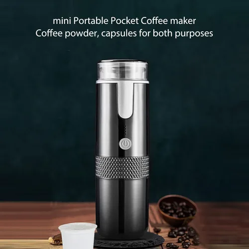 Miniatura 4 de Herramienta para hacer café de viaje, máquina portátil para hacer prensado a mano, hervidor eléctrico compacto manual, tetera, mini máquinas