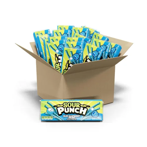 Miniatura 7 de Sour Punch Straws - Caramelos masticables con sabor a fresa, bandeja de 2 onzas (paquete de 24)