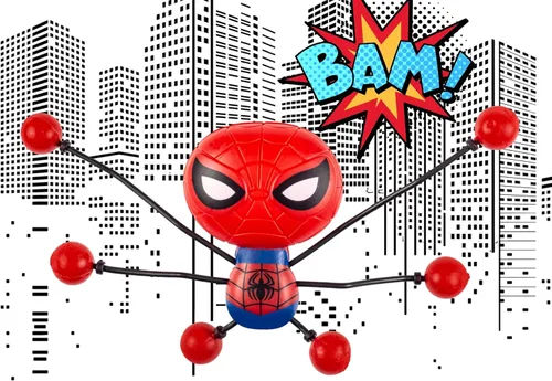 Miniatura 5 de JA-RU Spiderman Window Crawler - Escaladores de pared (1 unidad) Marvel Avengers Superheroes Fidget Toy Wall Walker Climber Crawler Sticky Wacky