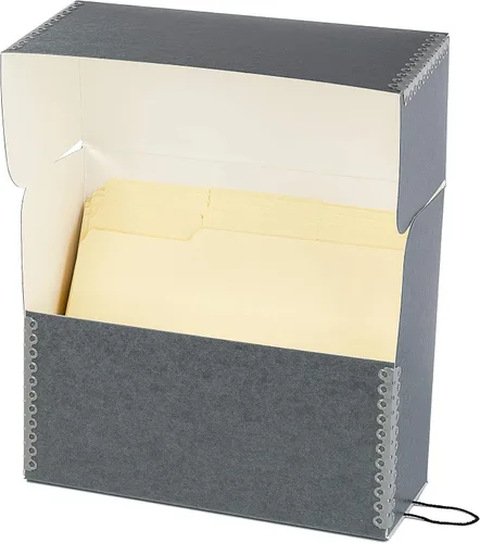 Miniatura 5 de Lineco, Kit de caja de documentos de archivo, 12.5 x 10.5 x 5 pulgadas, papeles para conservar y obras de arte, incluye guantes, carpeta de hueso