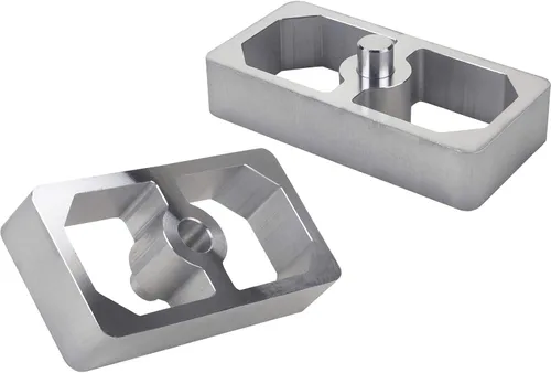 Miniatura 2 de Bloque de bajada de resorte de hoja de aluminio de 1 pulgada – Universal, versátil para ajuste de altura de manejo, 2.5 pulgadas de ancho x 5