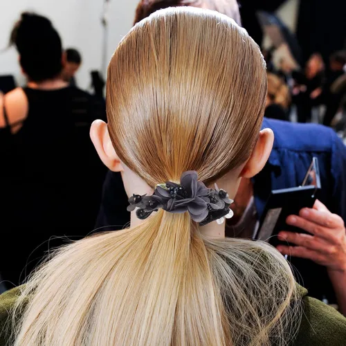 Miniatura 3 de Pinza para el pelo de plátano, pinzas para el pelo de flores, pinzas de mandíbula para el cabello con diamantes de imitación, pinzas para el cabello