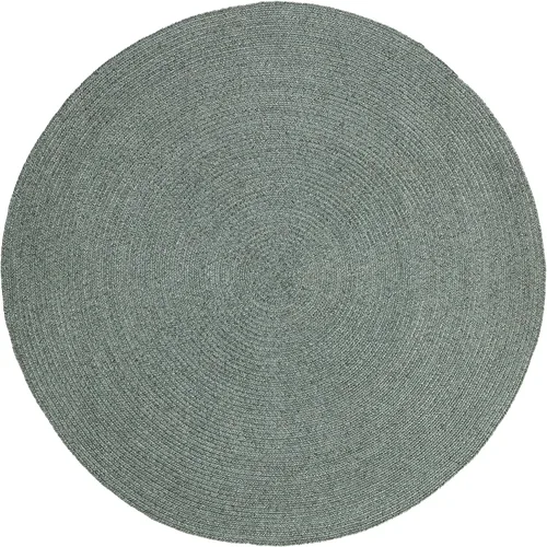 Miniatura 12 de BNM - Alfombra ovalada bohemia para interiores y exteriores con patrón trenzado sólido, perfecta para patio trasero, patio, oficina, sala de estar