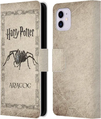 Head Case Designs Funda de piel con licencia oficial de Harry Potter Aragog Spider Creature Chamber of Secrets II, compatible con Apple iPhone 11