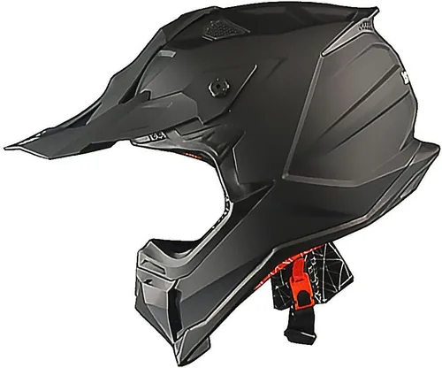 Miniatura 17 de 1Storm - Casco de motocross para adulto ATV Dirt Bike BMX MX de estilo de pista en montaña JH601; de fibra de carbono negro