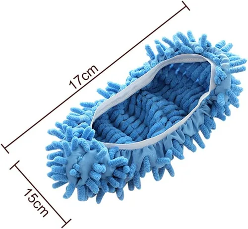 Miniatura 2 de Calcetines para trapeador, 2 pares de fundas de microfibra para limpieza de casa, suaves, lavables, reutilizables, de microfibra, para limpieza
