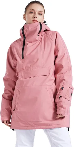Miniatura 31 de Chaqueta anorak de esquí para mujer, impermeable, resistente al viento, cálido, para snowboard, abrigo de invierno con capucha