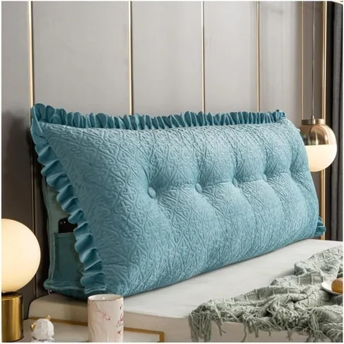 Miniatura 14 de Almohada de lectura triangular/almohada larga para cabecero, almohada de cama de lectura, respaldo triangular, cojín de apoyo de posicionamiento