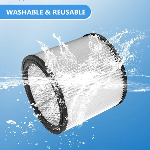Miniatura 4 de Filtro de repuesto para Shop Vac 90304 90350 90333, bolsas de vacío para aspiradora Shop Vac de 5 a 8 galones, filtro de funda de espuma 90585