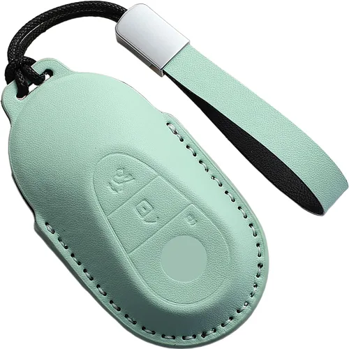Miniatura 35 de para Mercedes-Benz Funda para llavero, Funda para llavero Mercedes C E M S CLS CLK GLK GLC G AMG Accesorios para llavero de cuero Funda protectora