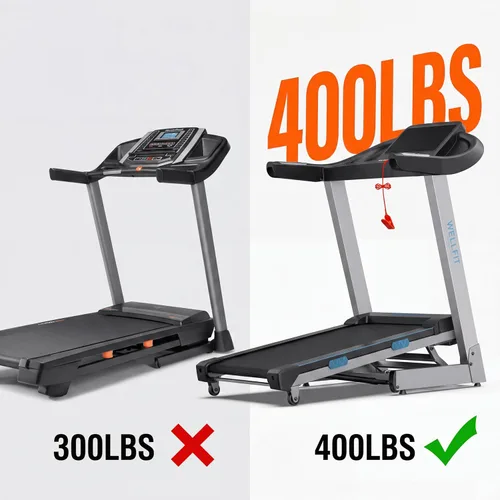 Miniatura 5 de Cintas de correr con inclinación automática para casa, correr en subida, grado comercial resistente, 4.0HP capacidad de peso de 400+lb, cintas