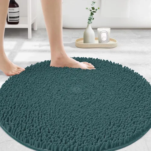 Miniatura 49 de MAYSHINE Alfombra de Baño de Chenilla Afelpada Extra Suave, Súper Absorbente, Alfombra de Baño Antideslizante Microfibra Esponjosa
