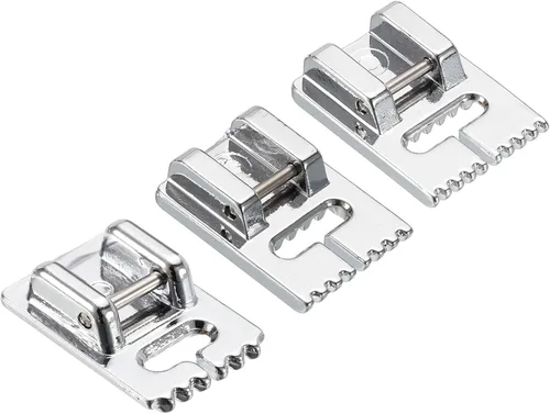 Miniatura 5 de HARFINGTON Máquina de coser doble aguja doble estiramiento con 3 piezas de ranura para máquina de coser doméstica, 1 juego (paquete de 6)