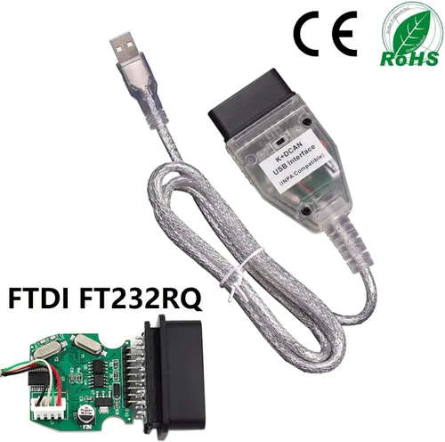 Miniatura 2 de BMW INPA OBD2 Cable K DCAN K+ DCAN Cable KCAN DCAN Adaptador DCAN K+ Ediabas Cable BMW (Interruptor)