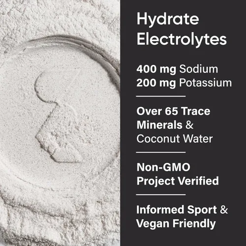 Sports Research Hydrate Electrolytes Combo Pack – Sin azúcar y naturalmente saborizado con vitaminas, minerales y agua de coco – Apoya la