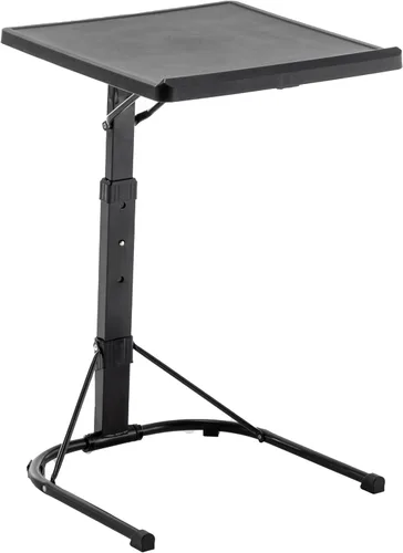 Miniatura 7 de BTEXPERT Bandeja plegable para TV, bandeja de mesa plegable, 3 ángulos de altura ajustable y inclinación para cenar, leer, computadora portátil