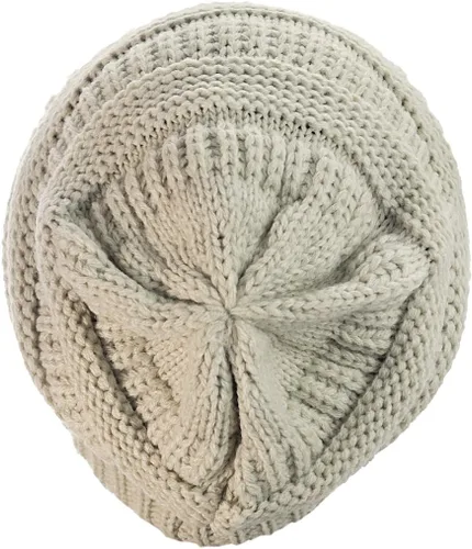 Miniatura 50 de C.C Trendy Warm Chunky Soft Stretch Cable Knit Beanie