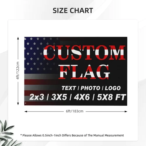 Miniatura 3 de Bandera personalizada de 2 x 3 pies, doble cara, 3 capas, banderas personalizadas para exteriores, diseña tu propio logotipo, imagen, foto, texto
