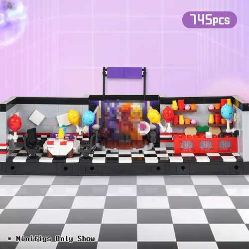 Miniatura 2 de Five Nights Juguetes de Bloques de Construcción de Escenario, Juego de Construcción de Juego de Terror Clásico, Regalos de Cumpleaños de Halloween