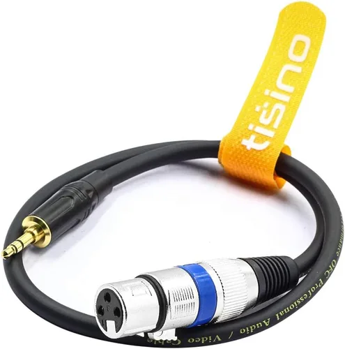 Miniatura 5 de Cable de XLR a 3.5mm (1/8 pulgadas) estéreo para micrófonos para videocámaras, cámaras DSLR, dispositivo de grabación de computadora y más - 1.6