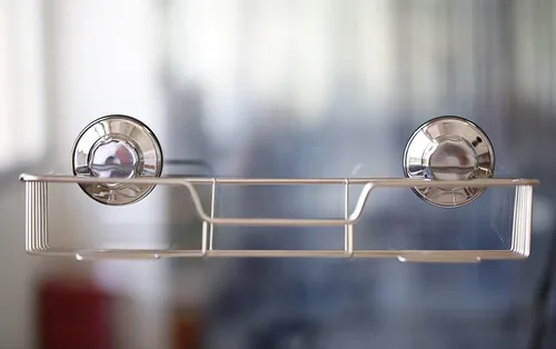 Miniatura 6 de SANNO Organizador de ducha con ventosa con ganchos, potente ventosa, organizador de almacenamiento combinado de estante de baño, accesorios de baño