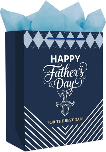 Miniatura 14 de D4DREAM Bolsa de regalo de San Valentín – Bolsa de regalo de aniversario de 13 pulgadas con papel de seda para mujeres, hombres, novio, novia, 7-1