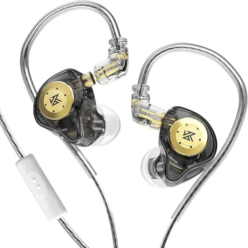KZ EDX PRO - Audífonos intrauditivos IEMs estéreo con graves, audífonos con cable de 3.5mm y cable desmontable de 2 pines, audífonos con aislamiento