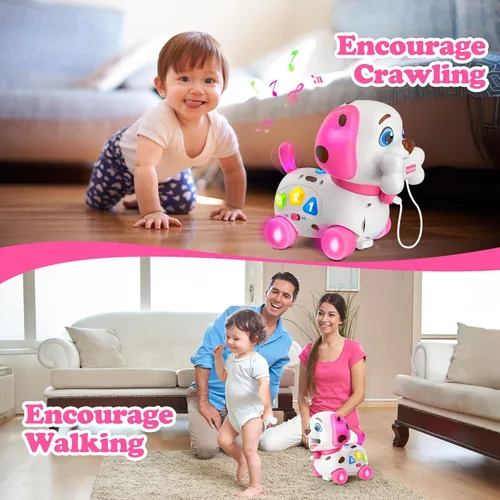 Miniatura 2 de Juguetes musicales para regalos de niña de 1 año, juguetes bilingües para bebés de 6 a 12 a 18 meses, regalos de primer cumpleaños para niñas, Rosa